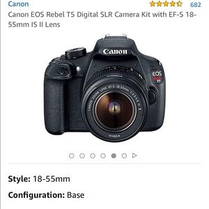 Canon Rebel T5 EOS Camera